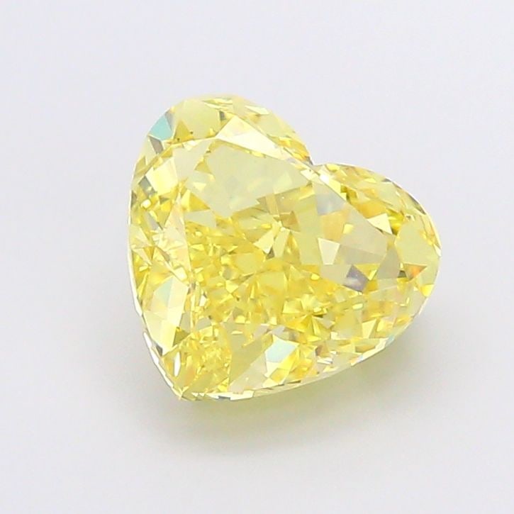 Loose Diamond - HEART 4.04ct Fancy Vivid Yellow VS1