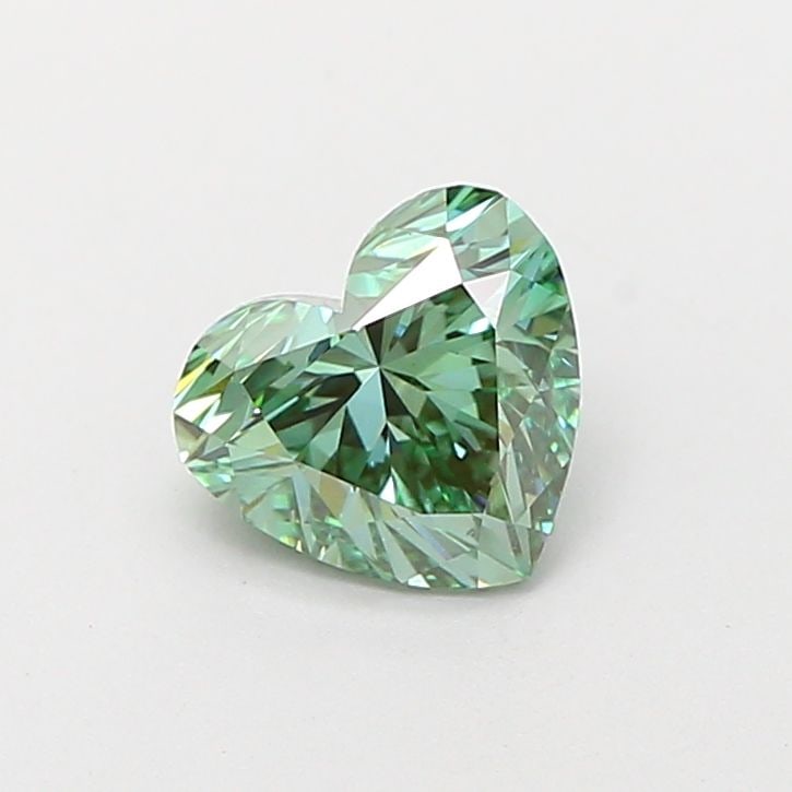 Loose Diamond - HEART 1.03ct Fancy Vivid Green VVS2: Loose Diamond - HEART 1.03ct Fancy Vivid Green VVS2 Source: This is a real non-mined Diamond that has been grown in a lab Shape: HEART Carats: 1.03 Color: Fancy Vivid Green Certification: IGI Video: