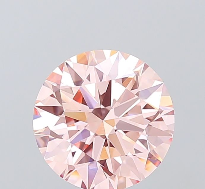 Ideal Loose Diamond - ROUND 2.1ct Fancy Intense Pink VVS2