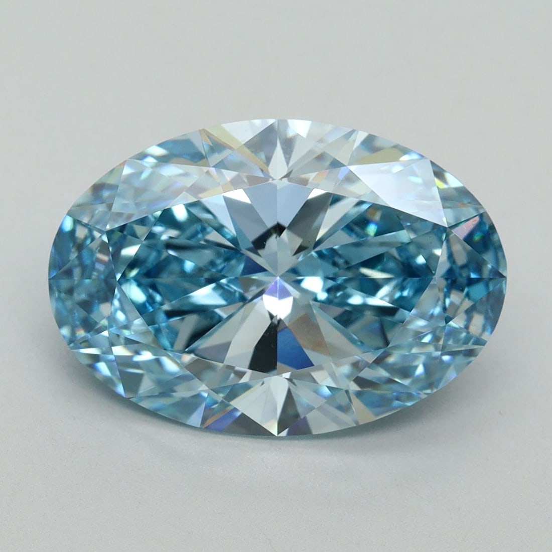 Loose Diamond - OVAL 5.58ct Fancy Vivid Blue VS1