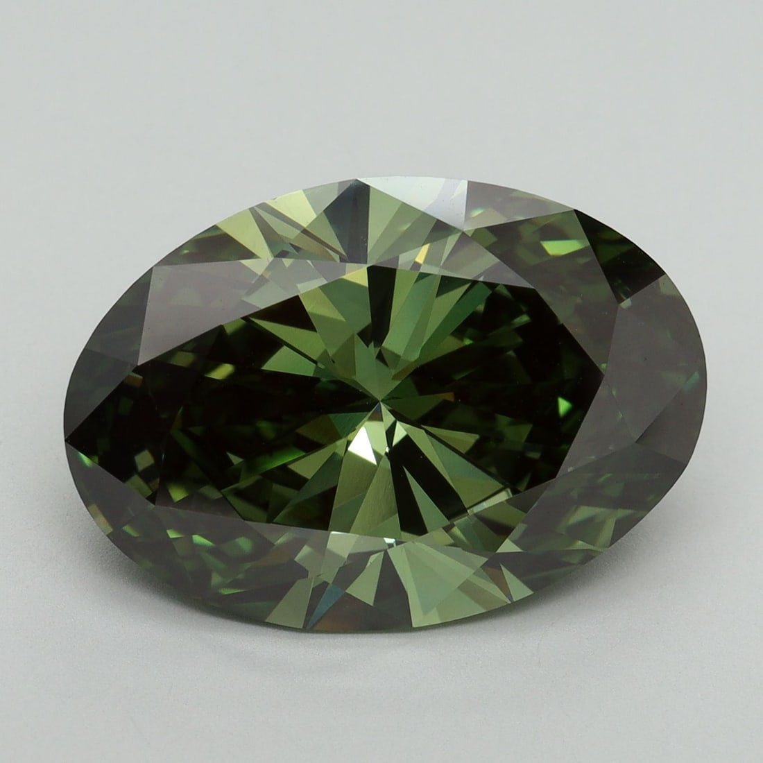 Loose Diamond - OVAL 9.13ct Fancy Vivid Green VS2