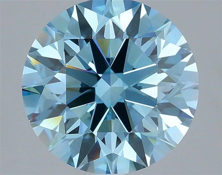 Loose Diamond - ROUND 3.5ct Fancy Vivid Blue VVS2: Loose Diamond - ROUND 3.5ct Fancy Vivid Blue VVS2 Source: This is a real non-mined Diamond that has been grown in a lab Shape: ROUND Carats: 3.5 Color: Fancy Vivid Blue Certification: IGI Video: