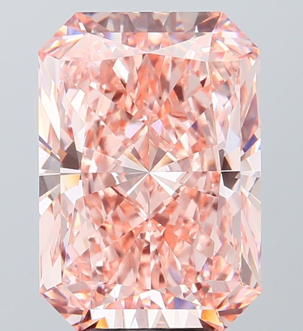 Loose Diamond - RADIANT 9.12ct Fancy Vivid Pink VVS2
