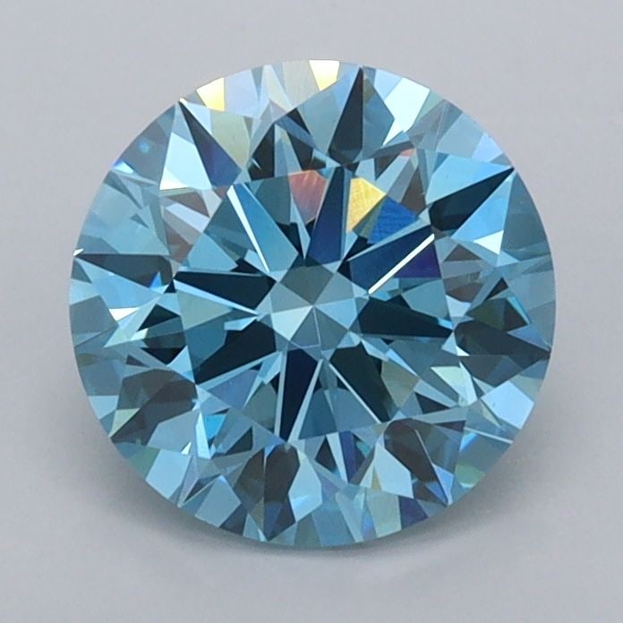 Ideal Loose Diamond - ROUND 1.53ct Fancy Vivid Blue VVS2: Ideal Loose Diamond - ROUND 1.53ct Fancy Vivid Blue VVS2 Source: This is a real non-mined Diamond that has been grown in a lab Shape: ROUND Carats: 1.53 Color: Fancy Vivid Blue Certification: IGI Vide