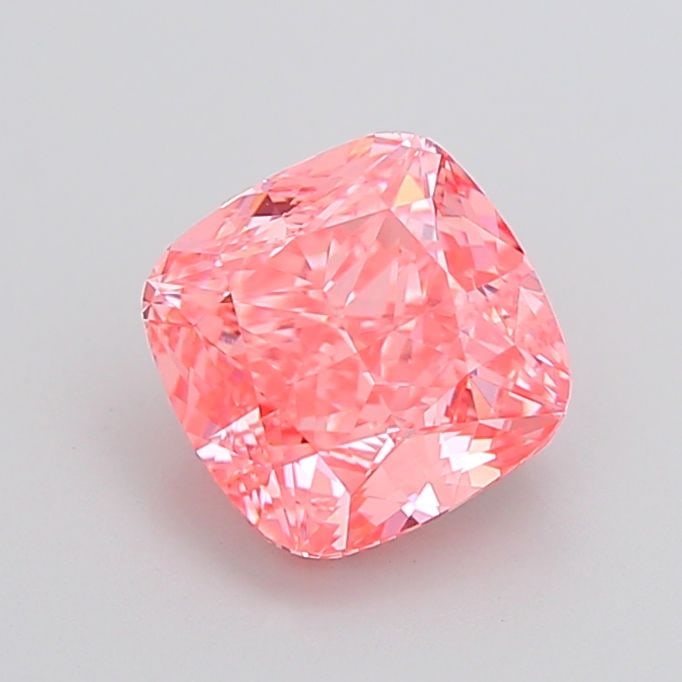 Loose Diamond - CUSHION MODIFIED 2.74ct Fancy Vivid Pink VVS2: Loose Diamond - CUSHION MODIFIED 2.74ct Fancy Vivid Pink VVS2 Source: This is a real non-mined Diamond that has been grown in a lab Shape: CUSHION MODIFIED Carats: 2.74 Color: Fancy Vivid Pink Certifi