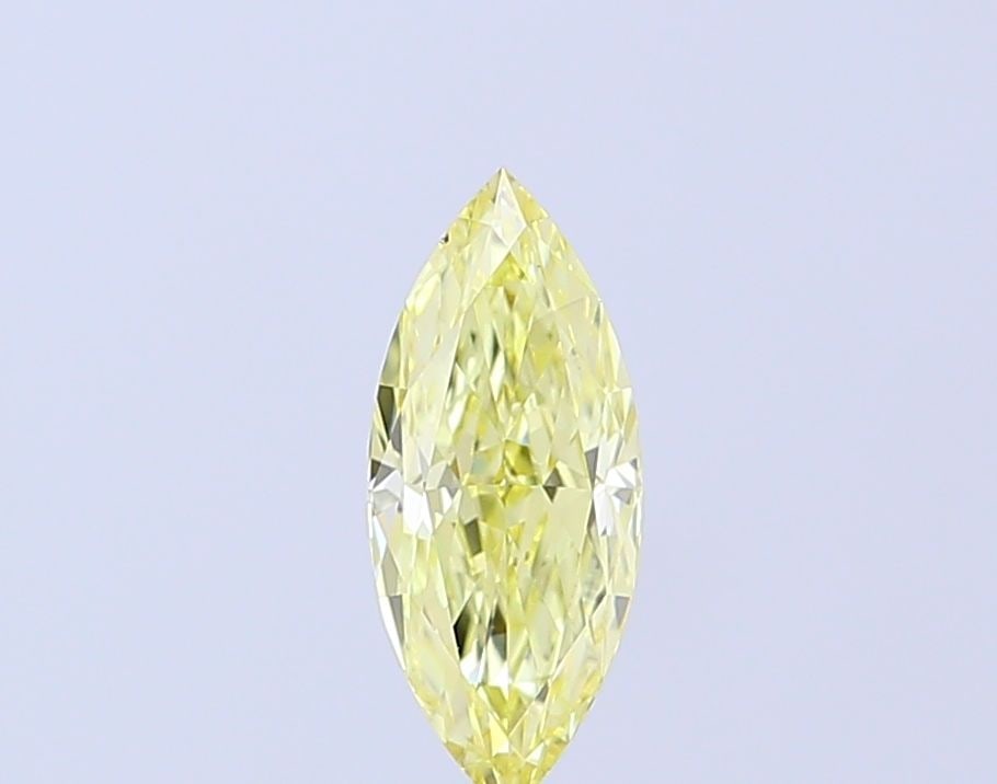 Loose Diamond - MARQUISE 1.0ct Fancy Yellow VS2: Loose Diamond - MARQUISE 1.0ct Fancy Yellow VS2 Source: This is a real non-mined Diamond that has been grown in a lab Shape: MARQUISE Carats: 1.0 Color: Fancy Yellow Certification: IGI Video: