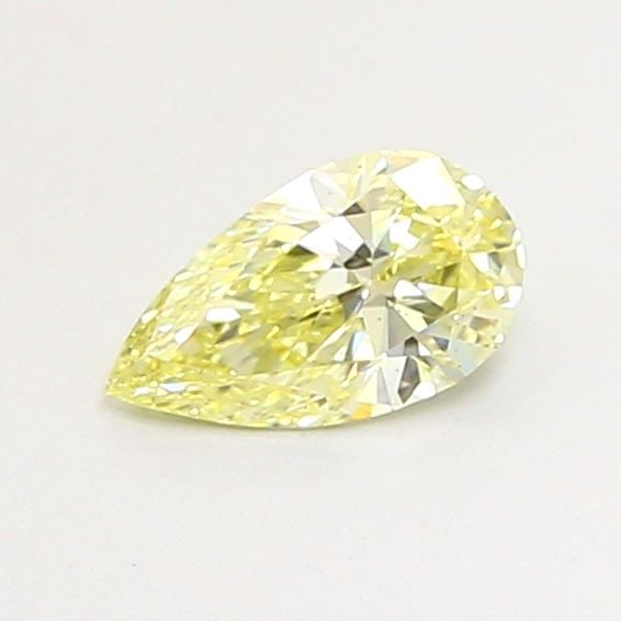 Loose Diamond - PEAR 0.58ct Fancy Light Yellow VS2: Loose Diamond - PEAR 0.58ct Fancy Light Yellow VS2 Source: This is a real non-mined Diamond that has been grown in a lab Shape: PEAR Carats: 0.58 Color: Fancy Light Yellow Certification: IGI Video: