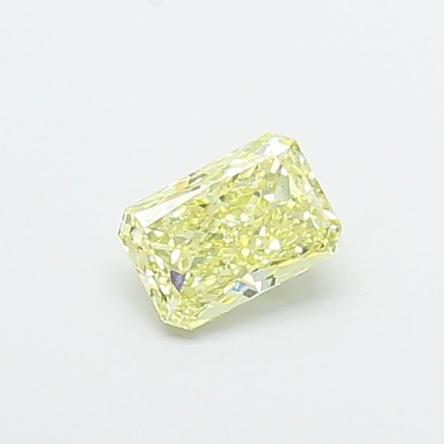 Loose Diamond - RADIANT 0.98ct Fancy Light Yellow VS2: Loose Diamond - RADIANT 0.98ct Fancy Light Yellow VS2 Source: This is a real non-mined Diamond that has been grown in a lab Shape: RADIANT Carats: 0.98 Color: Fancy Light Yellow Certification: IGI Vid