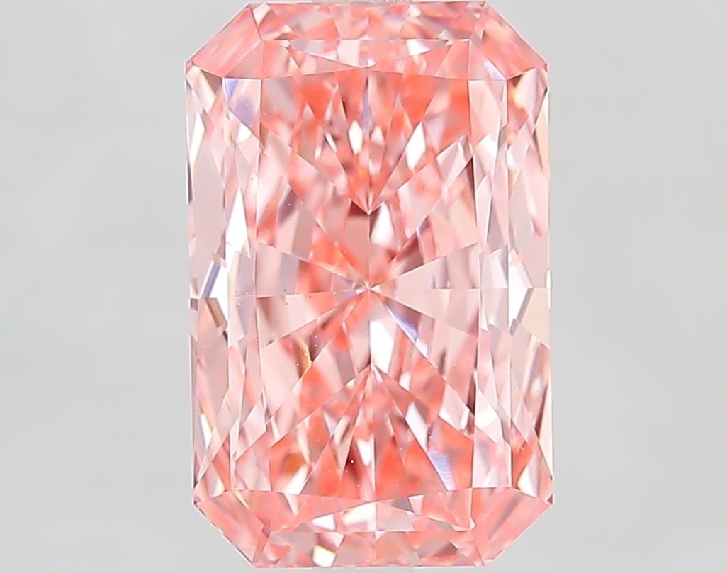 Loose Diamond - RADIANT 4.01ct Fancy Vivid Pink VS1: Loose Diamond - RADIANT 4.01ct Fancy Vivid Pink VS1 Source: This is a real non-mined Diamond that has been grown in a lab Shape: RADIANT Carats: 4.01 Color: Fancy Vivid Pink Certification: IGI Video: