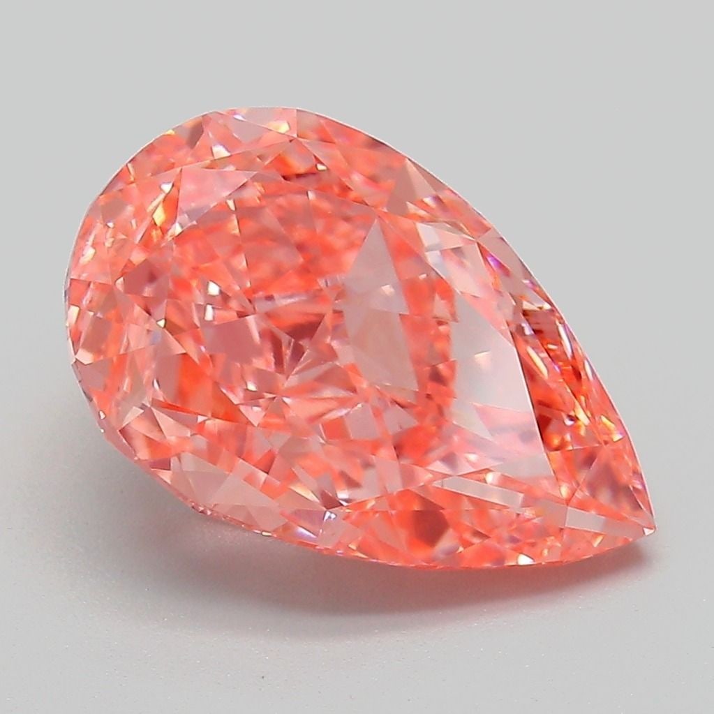 Loose Diamond - PEAR 4.54ct Fancy Vivid Pink VVS2