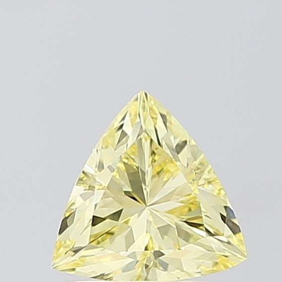 Loose Diamond - TRIANGULAR 0.98ct Fancy Intense Yellow VVS2: Loose Diamond - TRIANGULAR 0.98ct Fancy Intense Yellow VVS2 Source: This is a real non-mined Diamond that has been grown in a lab Shape: TRIANGULAR Carats: 0.98 Color: Fancy Intense Yellow Certificati
