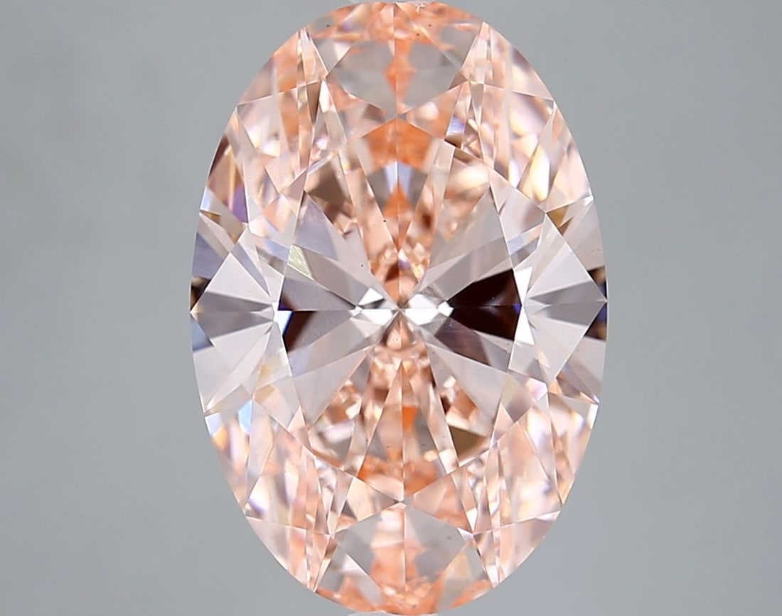 Loose Diamond - OVAL 5.54ct Fancy Vivid Pink VS1