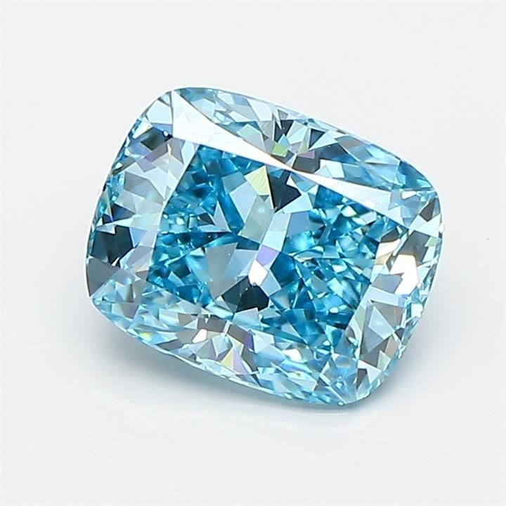Loose Diamond - CUSHION MODIFIED 1.7ct Fancy Vivid Blue VS1: Loose Diamond - CUSHION MODIFIED 1.7ct Fancy Vivid Blue VS1 Source: This is a real non-mined Diamond that has been grown in a lab Shape: CUSHION MODIFIED Carats: 1.7 Color: Fancy Vivid Blue Certificat
