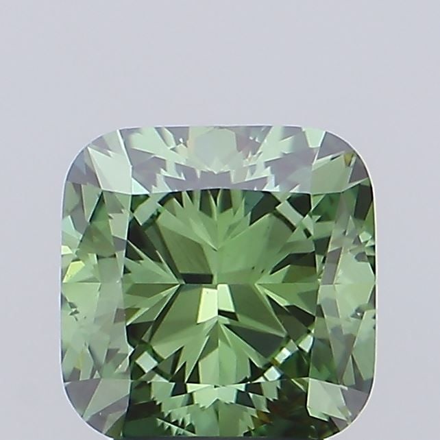 Loose Diamond - CUSHION MODIFIED 2.04ct Fancy Vivid Green VVS2: Loose Diamond - CUSHION MODIFIED 2.04ct Fancy Vivid Green VVS2 Source: This is a real non-mined Diamond that has been grown in a lab Shape: CUSHION MODIFIED Carats: 2.04 Color: Fancy Vivid Green Certi