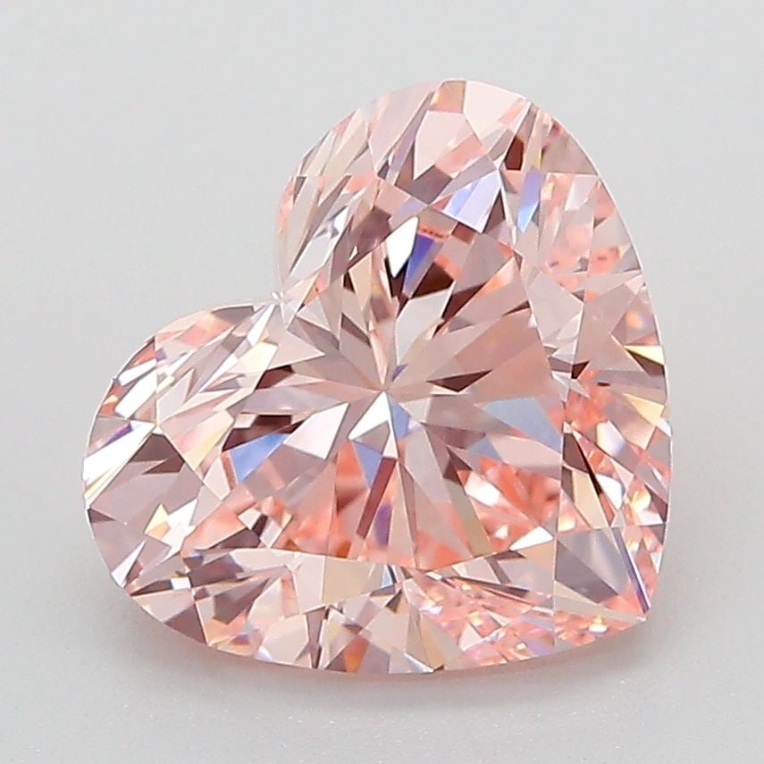Loose Diamond - HEART 3.02ct Fancy Vivid Pink VVS2: Loose Diamond - HEART 3.02ct Fancy Vivid Pink VVS2 Source: This is a real non-mined Diamond that has been grown in a lab Shape: HEART Carats: 3.02 Color: Fancy Vivid Pink Certification: IGI The Diamon
