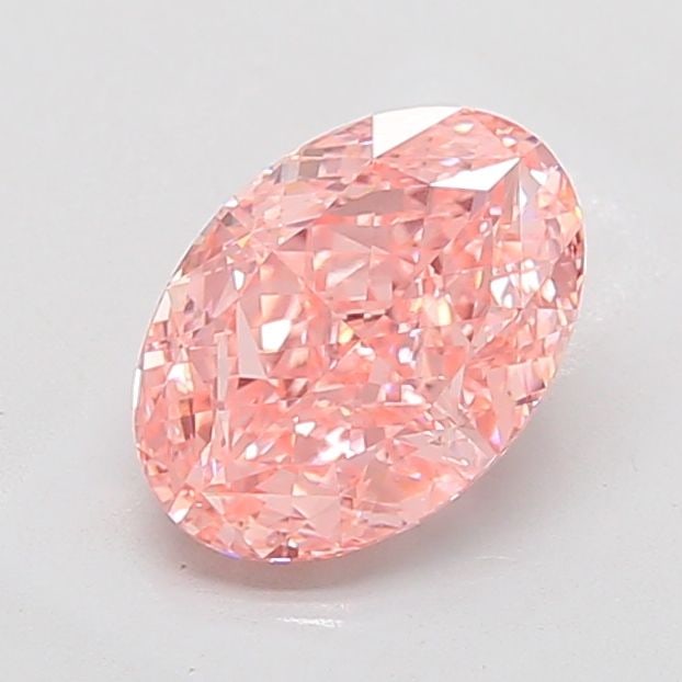 Loose Diamond - OVAL 3.12ct Fancy Vivid Pink VVS2