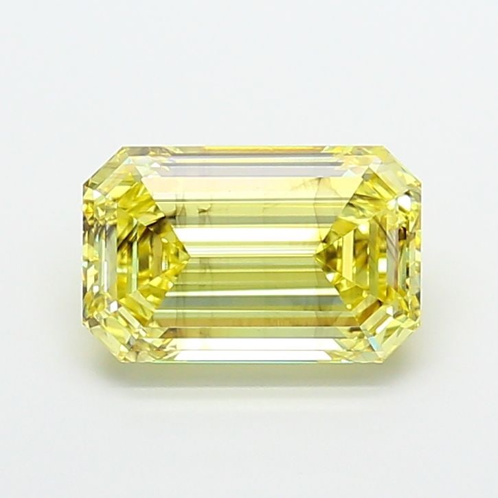 Loose Diamond - EMERALD 4.2ct Fancy Yellow SI2: Loose Diamond - EMERALD 4.2ct Fancy Yellow SI2 Source: This is a real non-mined Diamond that has been grown in a lab Shape: EMERALD Carats: 4.2 Color: Fancy Yellow Certification: IGI Video: