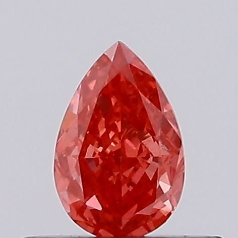 Loose Diamond - PEAR 0.26ct Fancy Vivid Red VVS2: Loose Diamond - PEAR 0.26ct Fancy Vivid Red VVS2 Source: This is a real non-mined Diamond that has been grown in a lab Shape: PEAR Carats: 0.26 Color: Fancy Vivid Red Certification: NONE Video: