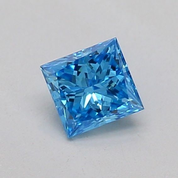 Loose Diamond - PRINCESS 0.2ct Fancy Vivid Blue VS1: Loose Diamond - PRINCESS 0.2ct Fancy Vivid Blue VS1 Source: This is a real non-mined Diamond that has been grown in a lab Shape: PRINCESS Carats: 0.2 Color: Fancy Vivid Blue Certification: IGI Video: