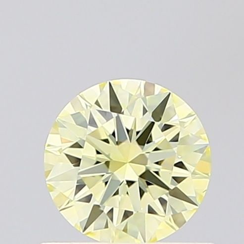 Ideal Loose Diamond - ROUND 0.5ct Fancy Light Yellow VVS2: Ideal Loose Diamond - ROUND 0.5ct Fancy Light Yellow VVS2 Source: This is a real non-mined Diamond that has been grown in a lab Shape: ROUND Carats: 0.5 Color: Fancy Light Yellow Certification: IGI Vi
