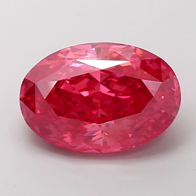 Loose Diamond - OVAL 5.09ct Fancy Vivid Pink VS1