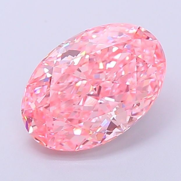 Loose Diamond - OVAL 2.62ct Fancy Vivid Pink VS1