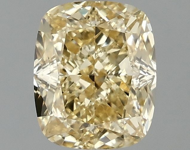 Loose Diamond - CUSHION MODIFIED 1.51ct Fancy Intense Yellow VS1: Loose Diamond - CUSHION MODIFIED 1.51ct Fancy Intense Yellow VS1 Source: This is a real non-mined Diamond that has been grown in a lab Shape: CUSHION MODIFIED Carats: 1.51 Color: Fancy Intense Yellow 