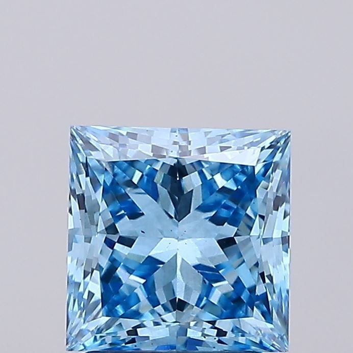 Loose Diamond - PRINCESS 2.0ct Fancy Vivid Blue VS2