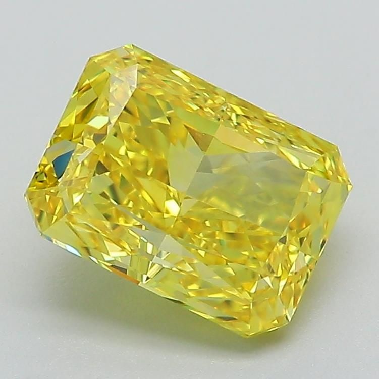 Loose Diamond - RADIANT 2.17ct Fancy Vivid Yellow VS1