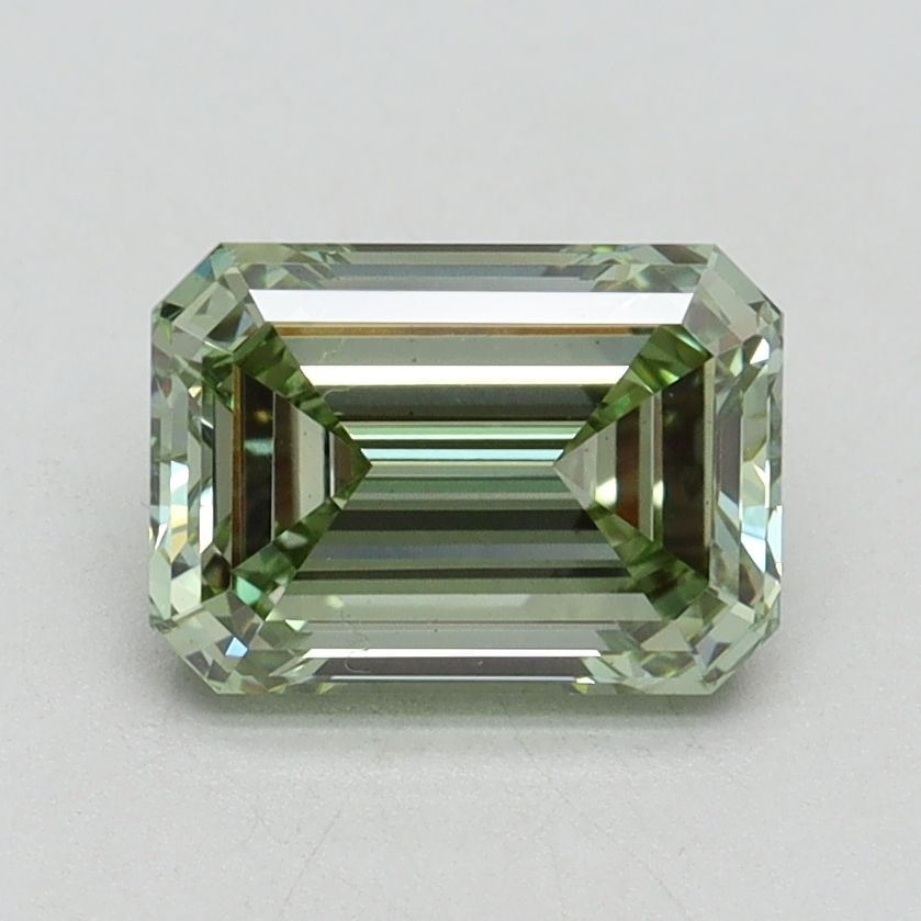 Loose Diamond - EMERALD 1.57ct Fancy Intense Green VS1