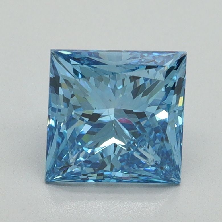 Loose Diamond - PRINCESS 1.61ct Fancy Vivid Blue VS2