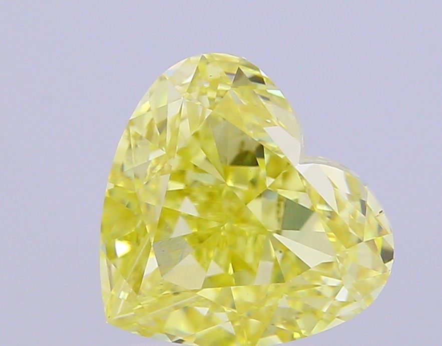 Loose Diamond - HEART 4.01ct Fancy Intense Yellow VS1: Loose Diamond - HEART 4.01ct Fancy Intense Yellow VS1 Source: This is a real non-mined Diamond that has been grown in a lab Shape: HEART Carats: 4.01 Color: Fancy Intense Yellow Certification: IGI Vid
