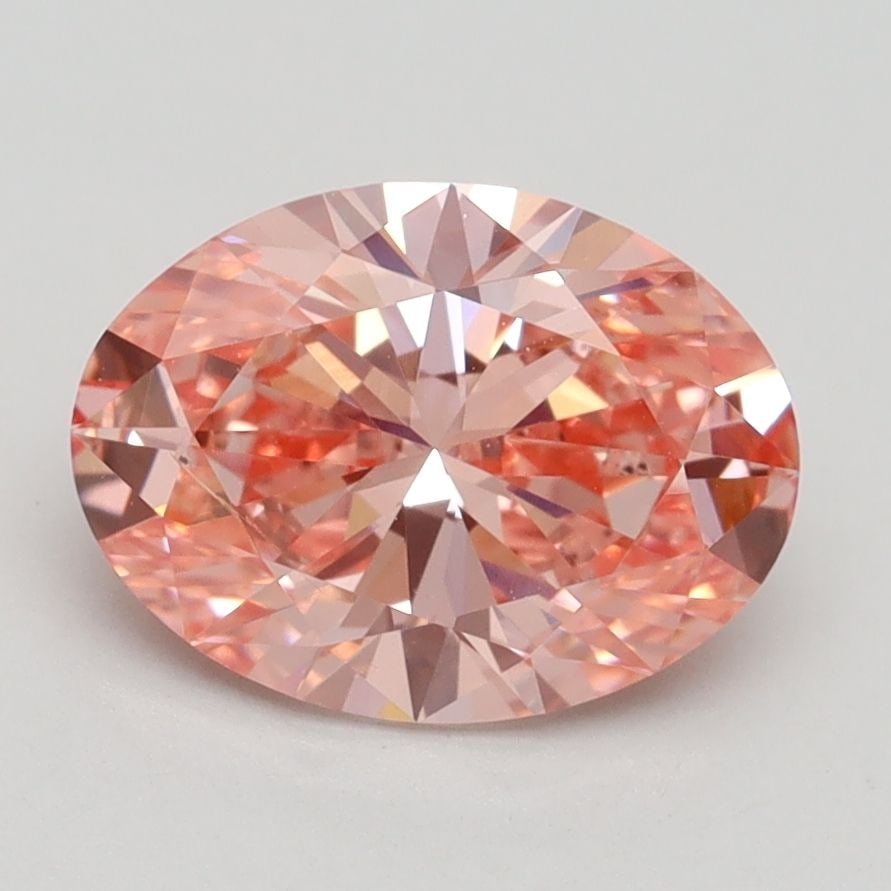 Loose Diamond - OVAL 2.05ct Fancy Vivid Pink SI1: Loose Diamond - OVAL 2.05ct Fancy Vivid Pink SI1 Source: This is a real non-mined Diamond that has been grown in a lab Shape: OVAL Carats: 2.05 Color: Fancy Vivid Pink Certification: IGI Video: