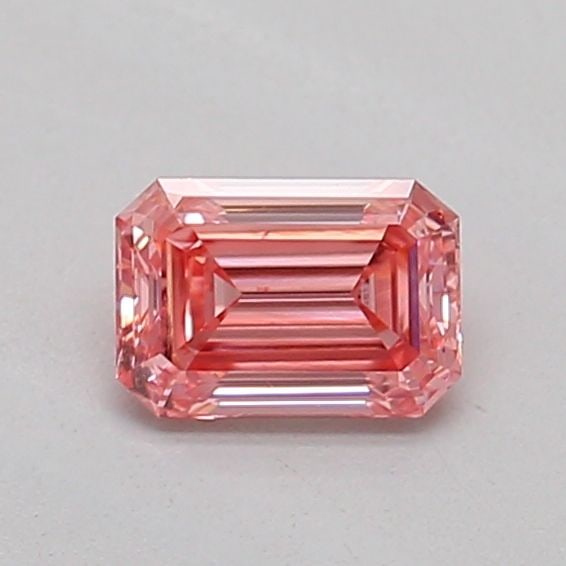 Loose Diamond - EMERALD 0.28ct Fancy Vivid Pink VS2