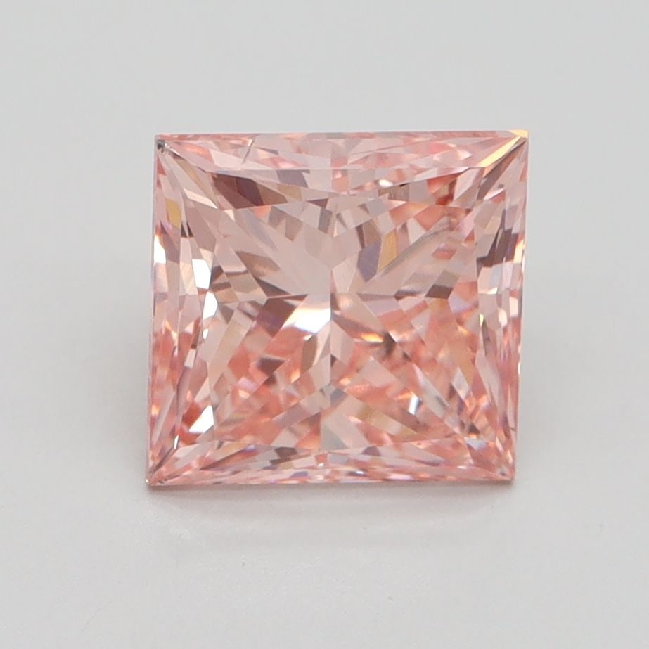 Loose Diamond - PRINCESS 2.07ct Fancy Intense Pink VS2