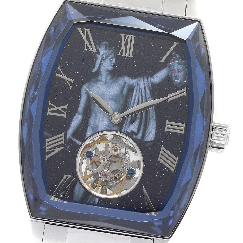 Toshyu Fukami Perseus mens hand wound tourbillon wristwatch: Toshyu Fukami Perseus mens hand wound tourbillon wristwatch Pre-owned Toshyu Fukami Perseus men's wristwatch with a hand-wound tourbillon movement and small seconds display. This Swiss-made watch feat
