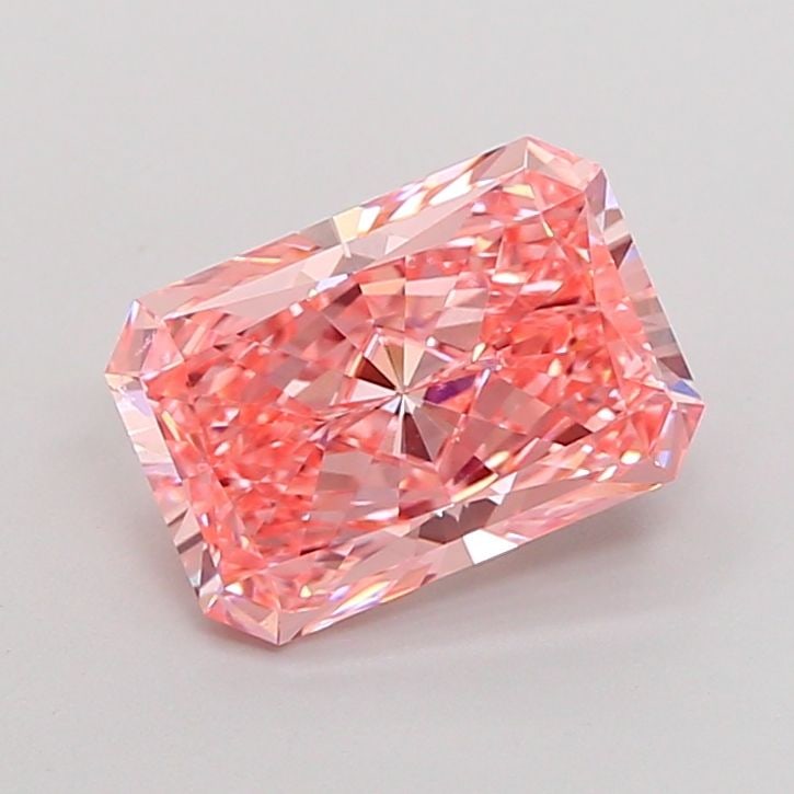 Loose Diamond - RADIANT 3.07ct Fancy Vivid Pink VS1: Loose Diamond - RADIANT 3.07ct Fancy Vivid Pink VS1 Source: This is a real non-mined Diamond that has been grown in a lab Shape: RADIANT Carats: 3.07 Color: Fancy Vivid Pink Certification: IGI Video: