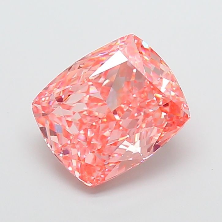 Loose Diamond - CUSHION MODIFIED 7.05ct Fancy Vivid Pink VS1: Loose Diamond - CUSHION MODIFIED 7.05ct Fancy Vivid Pink VS1 Source: This is a real non-mined Diamond that has been grown in a lab Shape: CUSHION MODIFIED Carats: 7.05 Color: Fancy Vivid Pink Certific