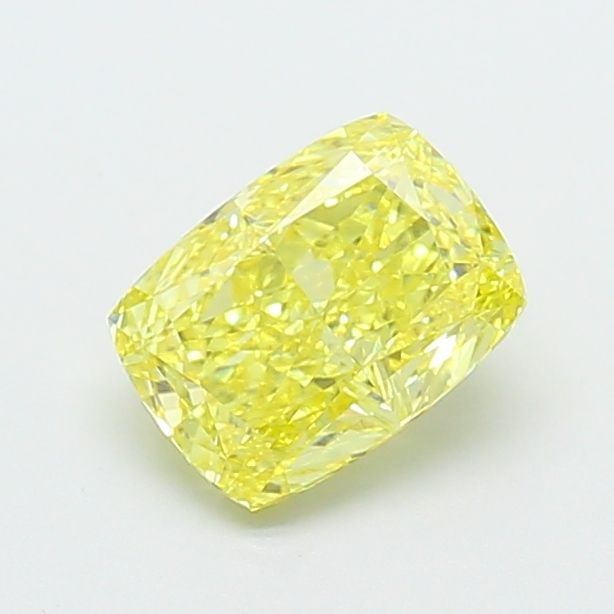 Loose Diamond - CUSHION MODIFIED 1.21ct Fancy Vivid Yellow VS2: Loose Diamond - CUSHION MODIFIED 1.21ct Fancy Vivid Yellow VS2 Source: This is a real non-mined Diamond that has been grown in a lab Shape: CUSHION MODIFIED Carats: 1.21 Color: Fancy Vivid Yellow Cert