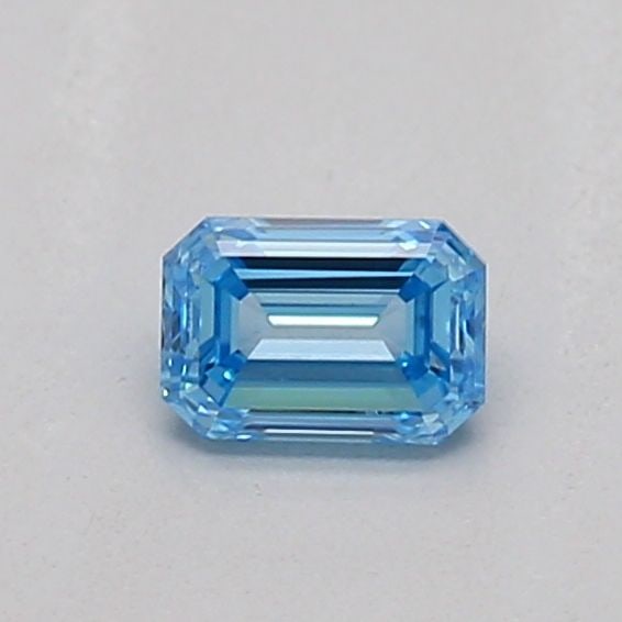 Loose Diamond - EMERALD 0.19ct Fancy Vivid Blue VS1: Loose Diamond - EMERALD 0.19ct Fancy Vivid Blue VS1 Source: This is a real non-mined Diamond that has been grown in a lab Shape: EMERALD Carats: 0.19 Color: Fancy Vivid Blue Certification: IGI Video: