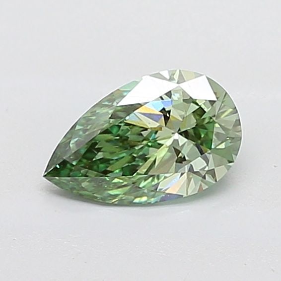 Loose Diamond - PEAR 1.03ct Fancy Vivid Green VS1: Loose Diamond - PEAR 1.03ct Fancy Vivid Green VS1 Source: This is a real non-mined Diamond that has been grown in a lab Shape: PEAR Carats: 1.03 Color: Fancy Vivid Green Certification: IGI The Diamond
