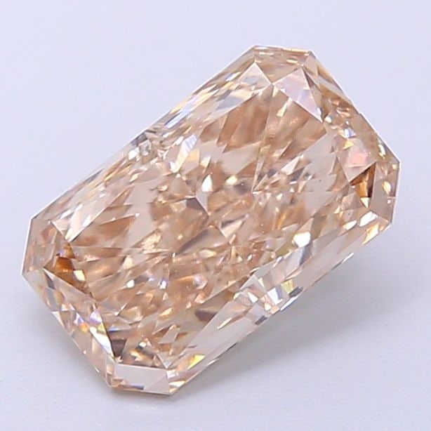 Loose Diamond - RADIANT 2.12ct Fancy Light Brown VS1: Loose Diamond - RADIANT 2.12ct Fancy Light Brown VS1 Source: This is a real non-mined Diamond that has been grown in a lab Shape: RADIANT Carats: 2.12 Color: Fancy Light Brown Certification: IGI Video