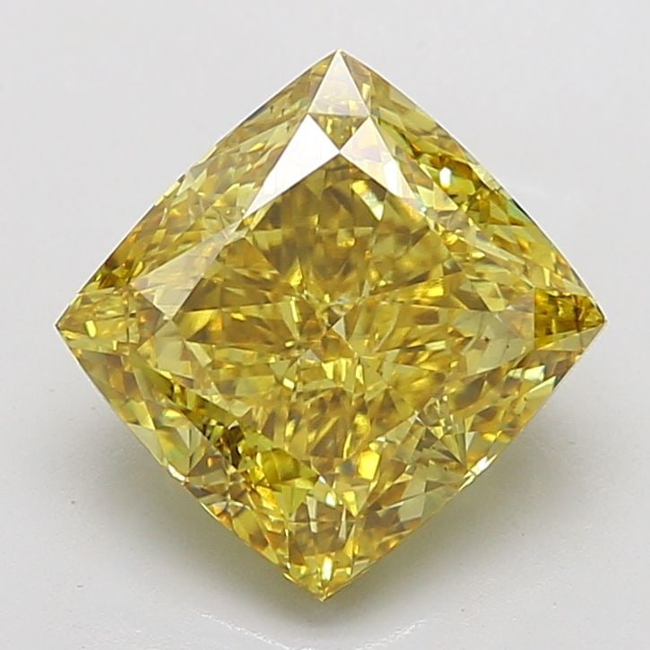 Loose Diamond - CUSHION MODIFIED 7.61ct Fancy Intense Yellow VS2: Loose Diamond - CUSHION MODIFIED 7.61ct Fancy Intense Yellow VS2 Source: This is a real non-mined Diamond that has been grown in a lab Shape: CUSHION MODIFIED Carats: 7.61 Color: Fancy Intense Yellow