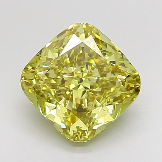 Loose Diamond - CUSHION MODIFIED 3.08ct Fancy Intense Yellow VS1: Loose Diamond - CUSHION MODIFIED 3.08ct Fancy Intense Yellow VS1 Source: This is a real non-mined Diamond that has been grown in a lab Shape: CUSHION MODIFIED Carats: 3.08 Color: Fancy Intense Yellow 