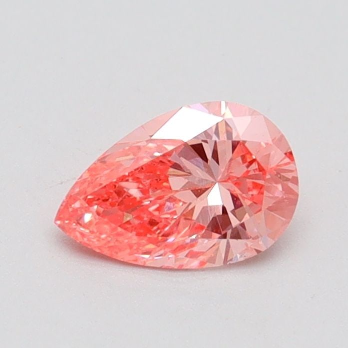 Loose Diamond - PEAR 0.5ct Fancy Vivid Pink SI1: Loose Diamond - PEAR 0.5ct Fancy Vivid Pink SI1 Source: This is a real non-mined Diamond that has been grown in a lab Shape: PEAR Carats: 0.5 Color: Fancy Vivid Pink Certification: IGI Video:
