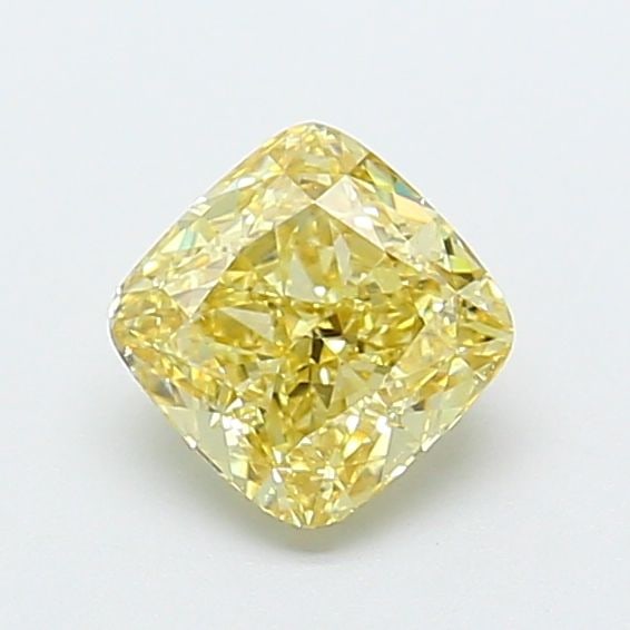 Loose Diamond - CUSHION MODIFIED 1.27ct Fancy Intense Yellow VVS2: Loose Diamond - CUSHION MODIFIED 1.27ct Fancy Intense Yellow VVS2 Source: This is a real non-mined Diamond that has been grown in a lab Shape: CUSHION MODIFIED Carats: 1.27 Color: Fancy Intense Yellow