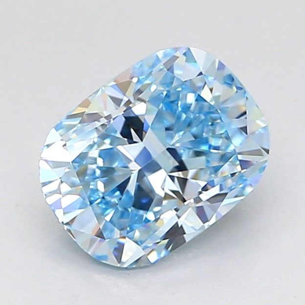 Loose Diamond - CUSHION MODIFIED 1.54ct Fancy Vivid Blue VVS2: Loose Diamond - CUSHION MODIFIED 1.54ct Fancy Vivid Blue VVS2 Source: This is a real non-mined Diamond that has been grown in a lab Shape: CUSHION MODIFIED Carats: 1.54 Color: Fancy Vivid Blue Certifi