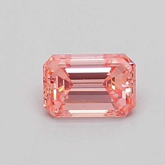 Loose Diamond - EMERALD 0.42ct Fancy Vivid Pink VS2: Loose Diamond - EMERALD 0.42ct Fancy Vivid Pink VS2 Source: This is a real non-mined Diamond that has been grown in a lab Shape: EMERALD Carats: 0.42 Color: Fancy Vivid Pink Certification: IGI Video: