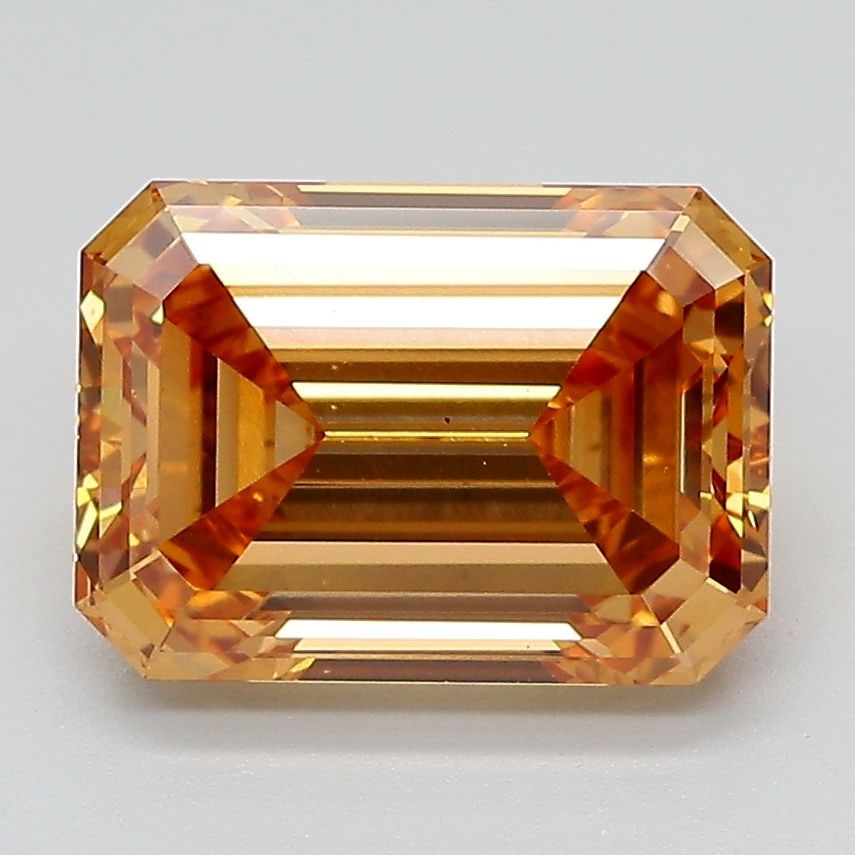 Loose Diamond - EMERALD 3.06ct Fancy Light Yellowish Brown VS1: Loose Diamond - EMERALD 3.06ct Fancy Light Yellowish Brown VS1 Source: This is a real non-mined Diamond that has been grown in a lab Shape: EMERALD Carats: 3.06 Color: Fancy Light Yellowish Brown Cert