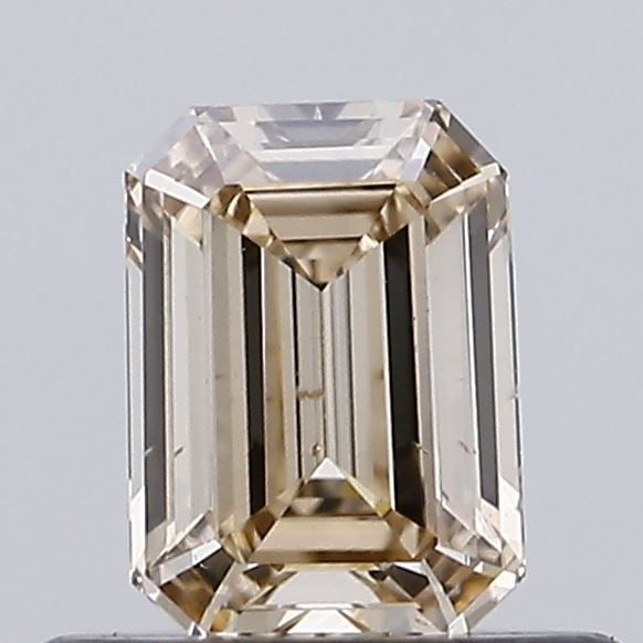 Loose Diamond - EMERALD 0.46ct Fancy Brown VS2: Loose Diamond - EMERALD 0.46ct Fancy Brown VS2 Source: This is a real non-mined Diamond that has been grown in a lab Shape: EMERALD Carats: 0.46 Color: Fancy Brown Certification: NONE Video: Video